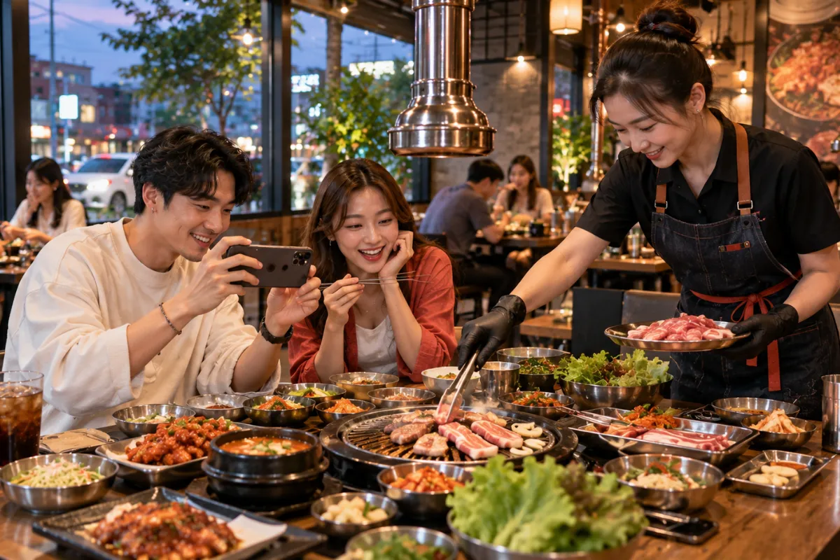 โปรโมทร้านอาหารเกาหลีเปิดใหม่ ปิ้งย่างเกาหลีและหมูสามชั้น ใกล้ถนนเทพรักษ์ เทพรักษ์.com