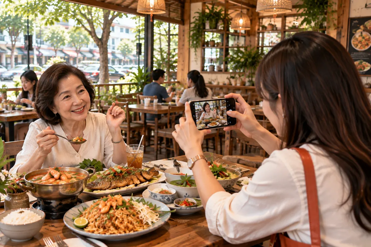โปรโมทร้านอาหารไทยเปิดใหม่ ต้มยำ ผัดไทย และแกงไทย ใกล้ถนนเทพรักษ์ เทพรักษ์.com