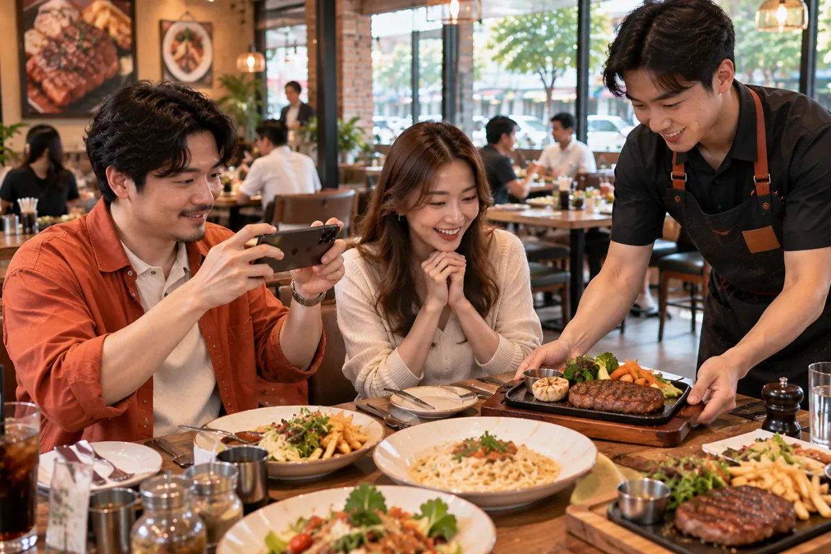 โปรโมทร้านสเต็กเปิดใหม่ สเต็กเนื้อ สเต็กหมู และเฟรนช์ฟรายส์ ใกล้ถนนเทพรักษ์ เทพรักษ์.com