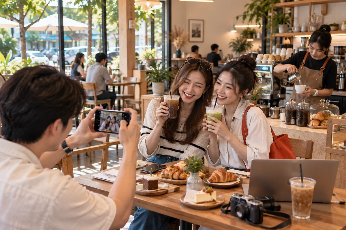 โปรโมทร้านคาเฟ่เปิดใหม่ กาแฟ เค้ก และมุมถ่ายรูป ใกล้ถนนเทพรักษ์ เทพรักษ์.com